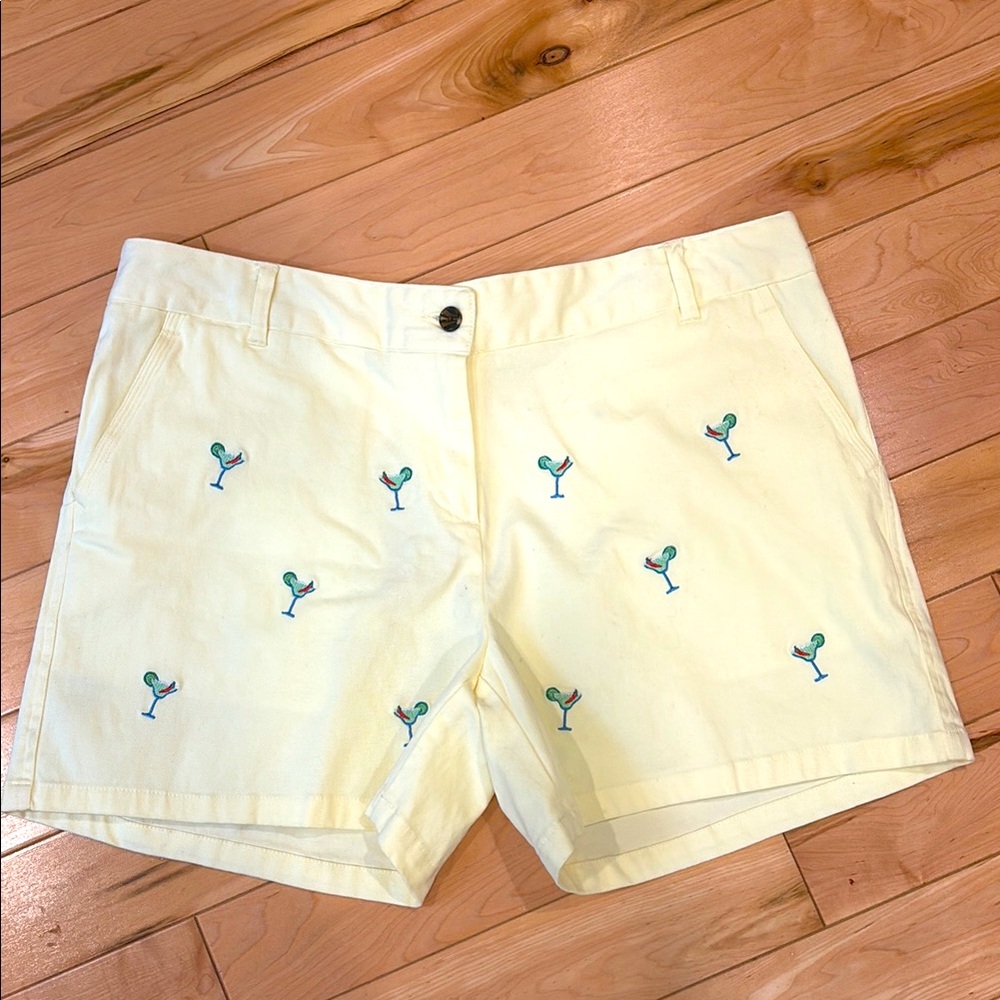 Castaway Nantucket yellow spicy margarita stretch twill cotton 4” shorts